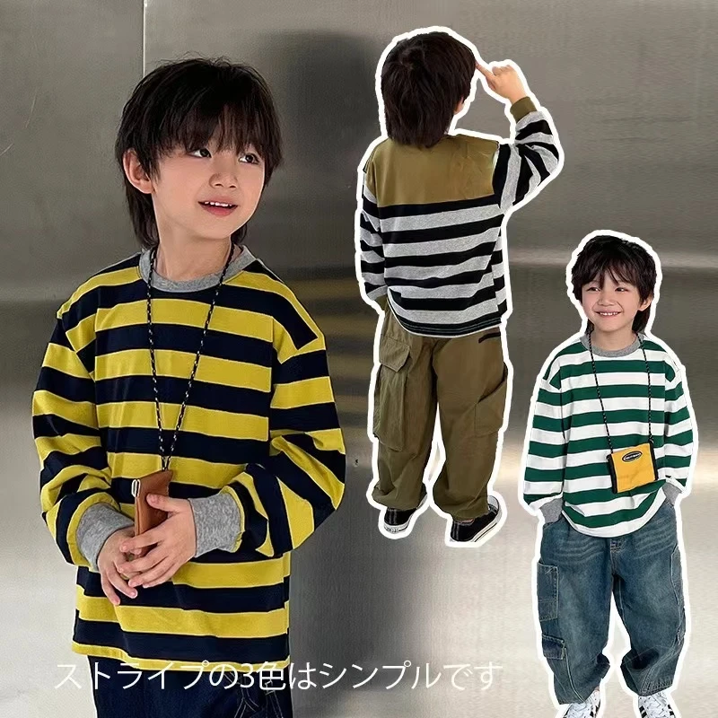 2024大中小童春秋款长袖T桖0-50