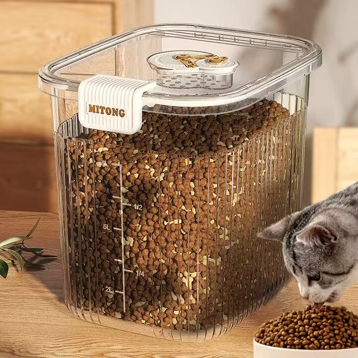 猫粮储存桶狗粮密封罐防潮真空宠物猫咪粮食存储收纳盒储粮桶盒子