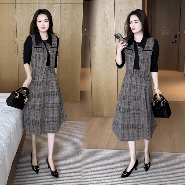 秋季新款套裙气质显瘦时尚洋气休闲时尚减龄套装修身
