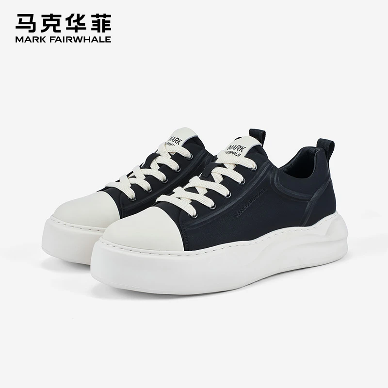 马克华菲2025春季新款爆款时尚板鞋透气休闲鞋子百搭男士休闲鞋男