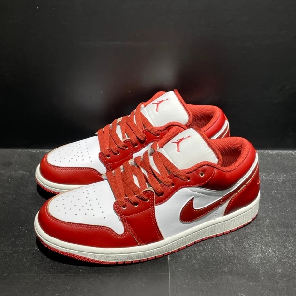 40.5码255内长｜正品99新 AJ1 沙丘 白红 板鞋 低帮