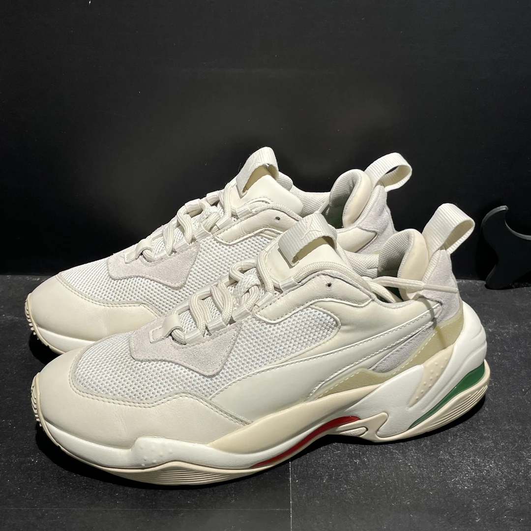 39码250内长｜正品9新 Puma彪马Thunder Spectra white老爹鞋 红绿