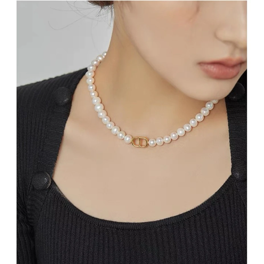Ben.S本饰 高定款天然淡水珍珠精致猪鼻子项链轻奢气质设计款
