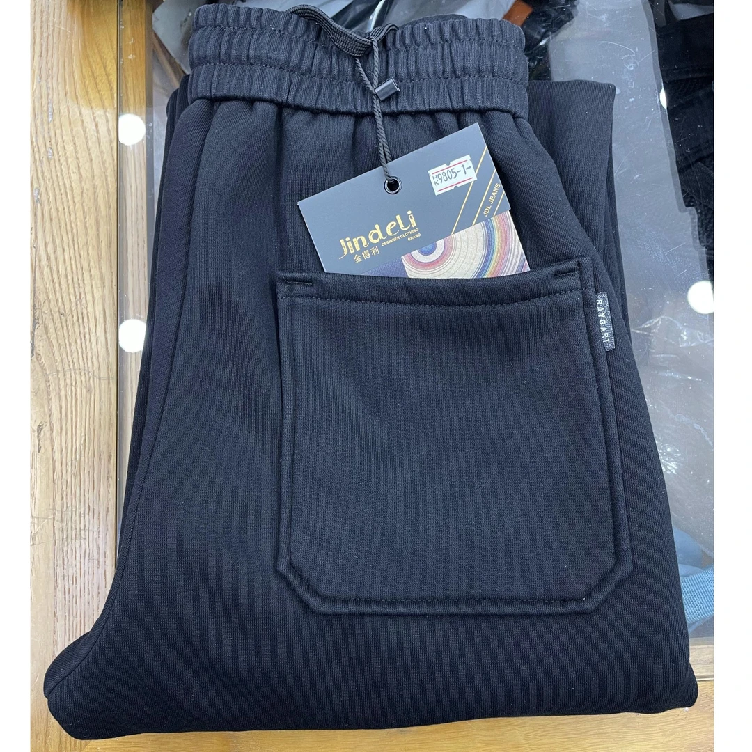 冬季宽松运动休闲裤男生加绒加厚保暖9805-1