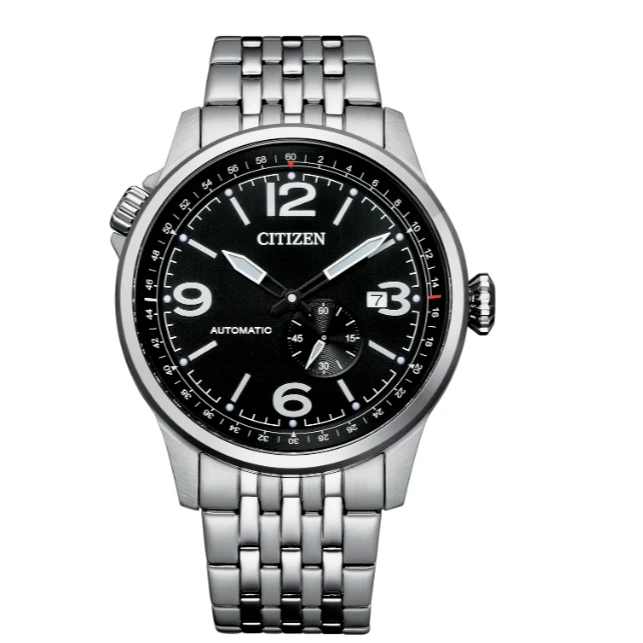 Citizen/西铁城NJ0140-84E男士时尚黑色原装黑盘机械表