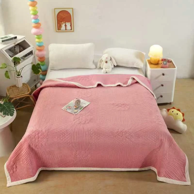 牛奶绒粉床盖【专属】
