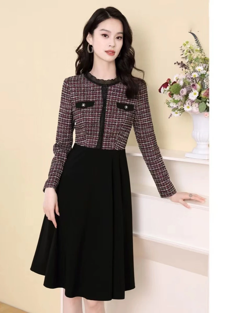 【深圳南油薇姐】A原创高端小香风女装连衣裙 001