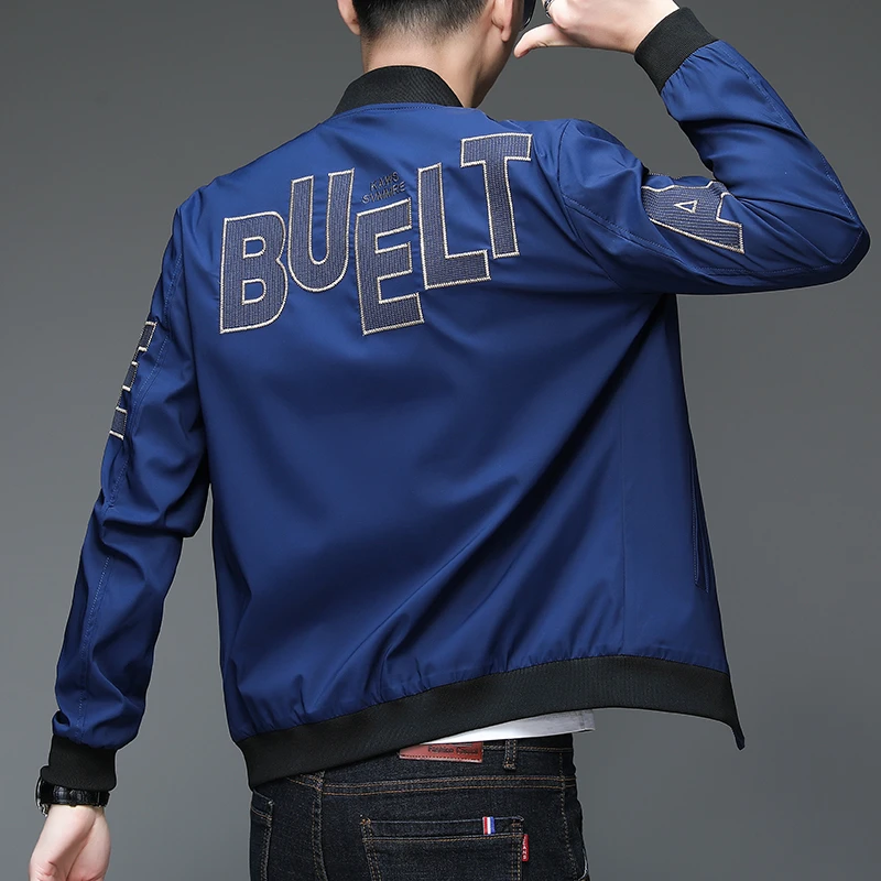 男士休闲外套中青年夹克衫外套跑量款A2201#商务春季棒球领百搭