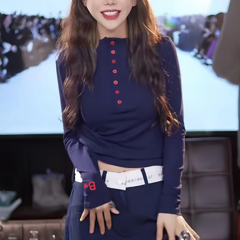 轻熟风高贵上档次字母刺绣连帽长袖t恤2025春秋新款修身显瘦上衣