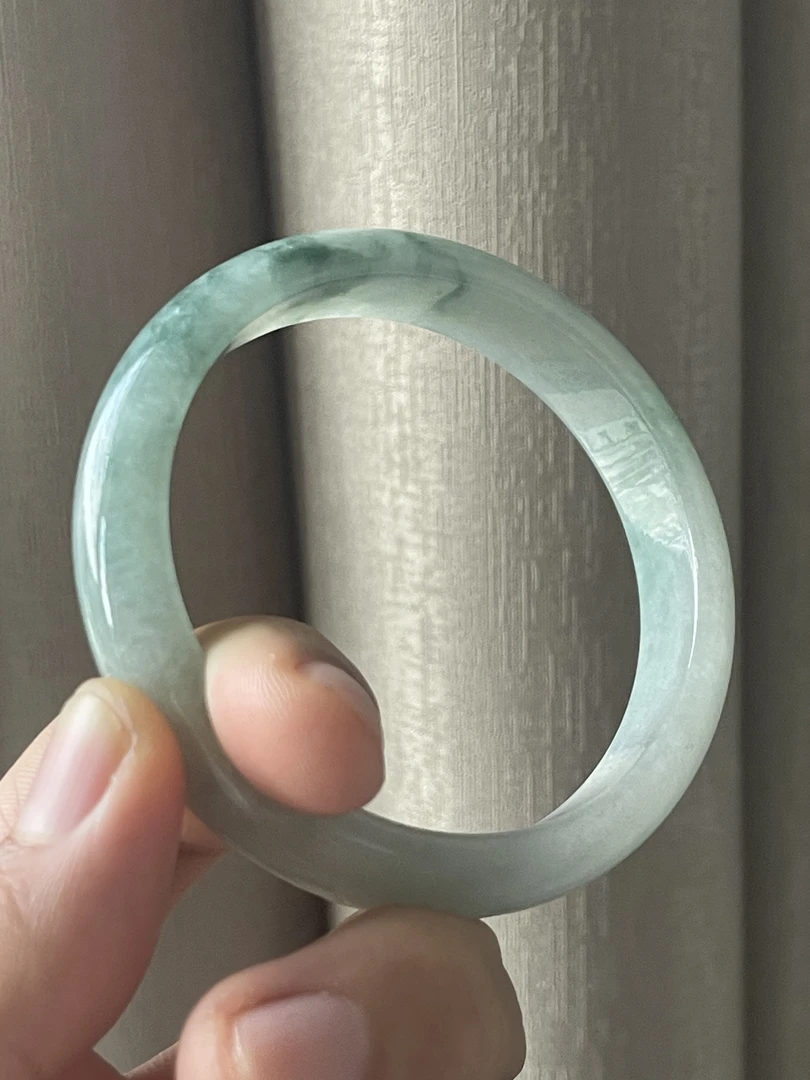 天然翡翠55圈口手镯(5号)