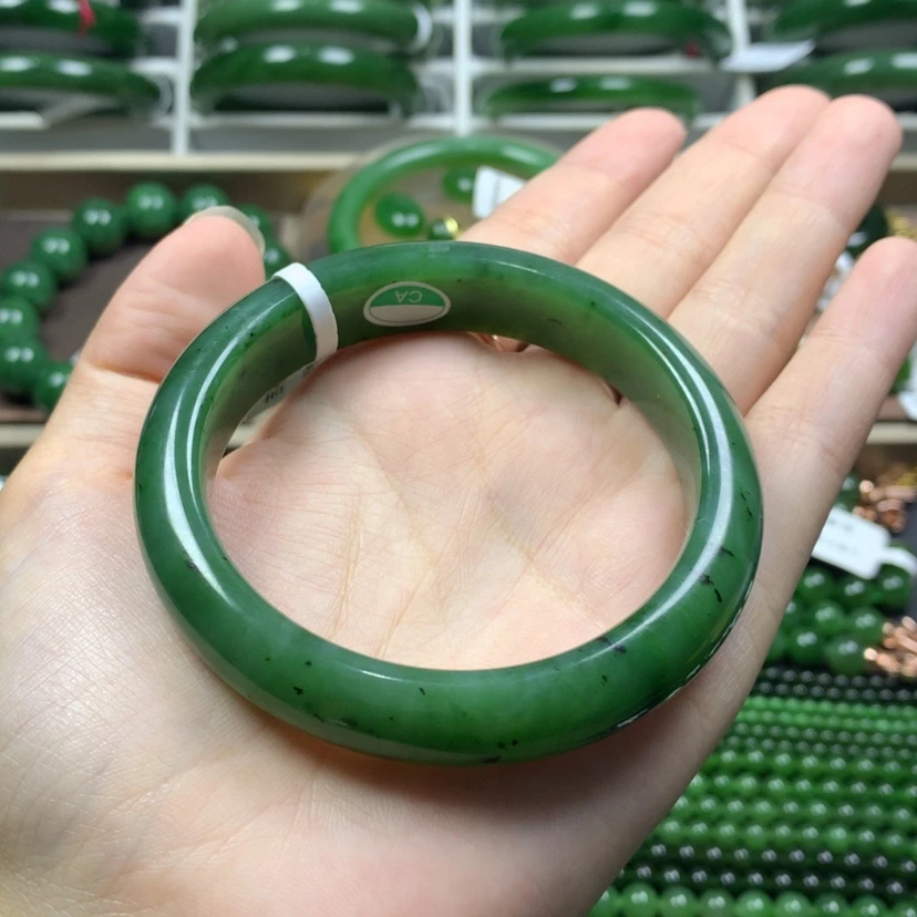 【闪购商品】和田玉(碧玉)手镯未镶嵌58