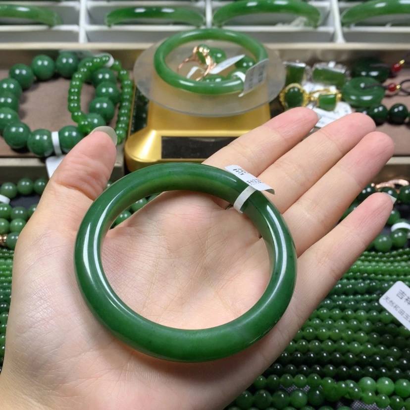 【闪购商品】和田玉(碧玉)手镯未镶嵌58
