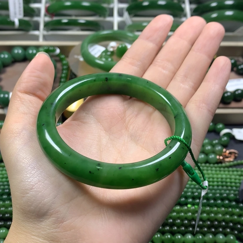 【闪购商品】和田玉（碧玉）手镯未镶嵌58