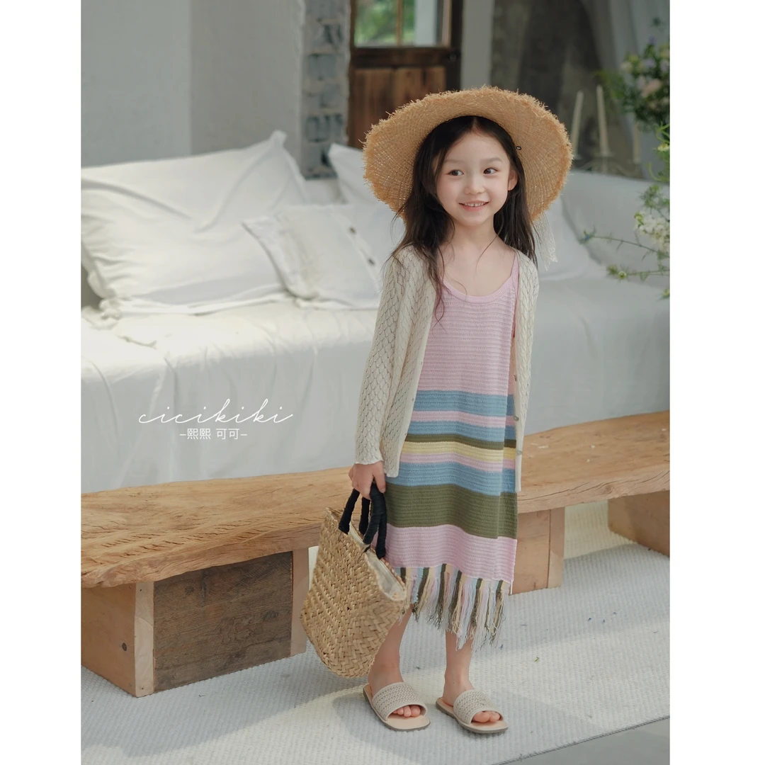 现货【舒曼塔】女童时尚气质夏款儿童连衣裙熙熙可可BXQ2432