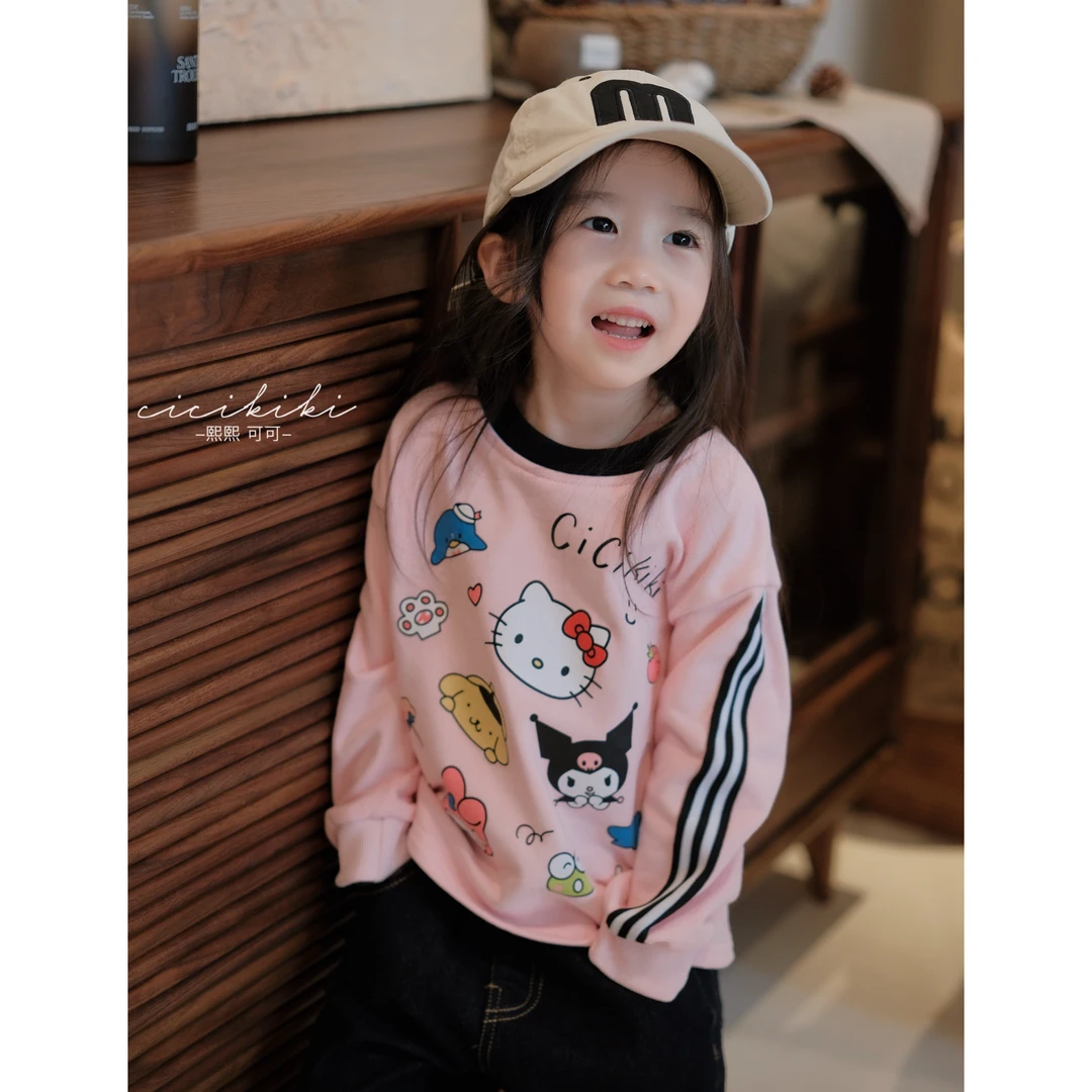 【萌萌家族】儿童童装秋冬时尚百搭长袖卫衣 熙熙可可WY2428