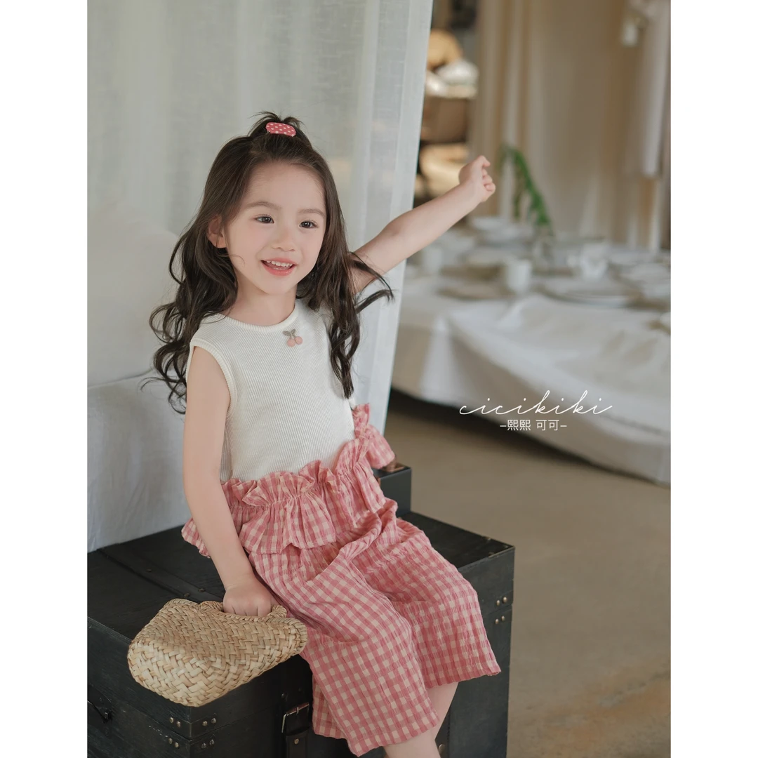 现货【樱樱子】2024儿童童装时尚洋气夏季女童套装熙熙可可TZ2415