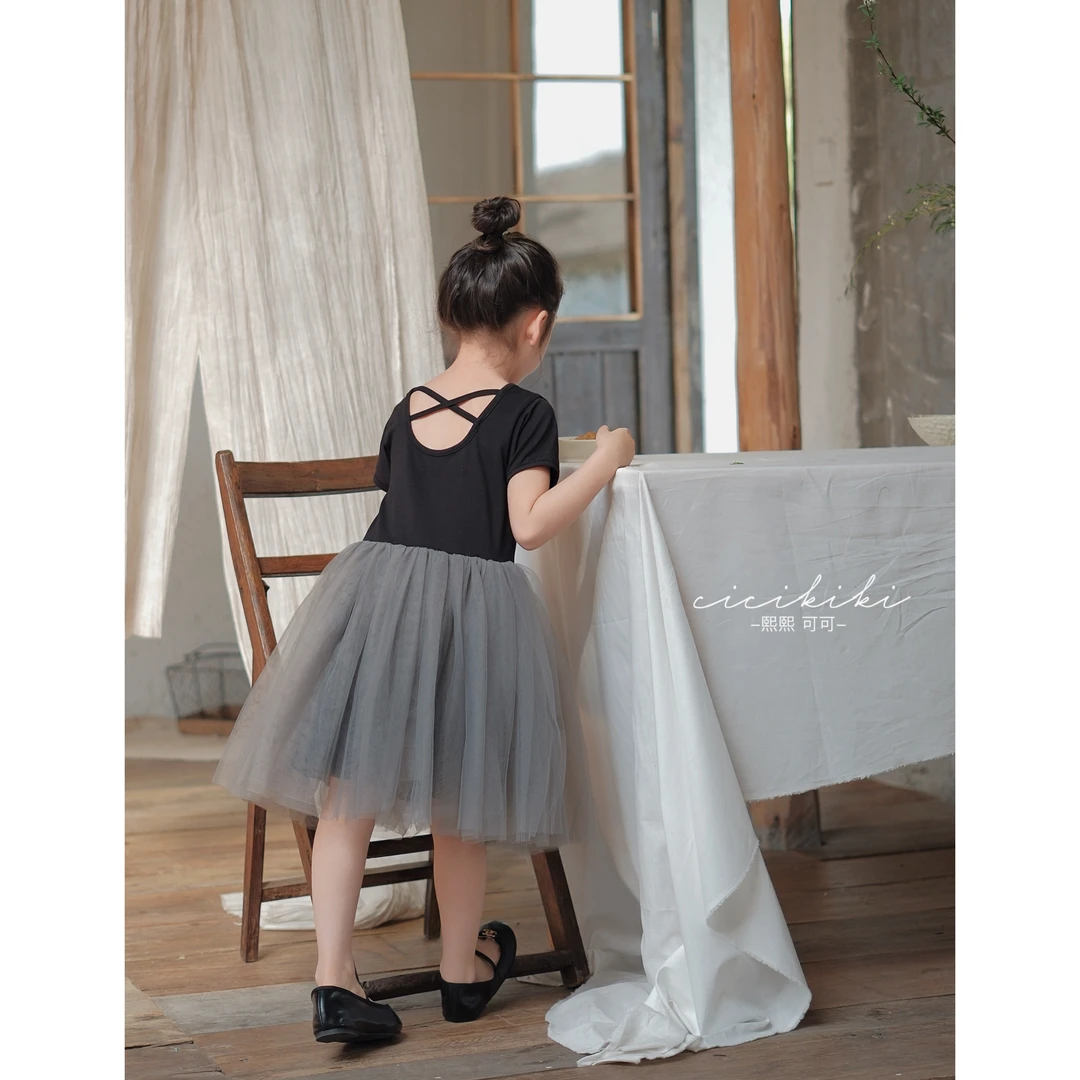 D现货【天鹅湖】女童时尚夏款儿童芭蕾裙纱纱连衣裙熙熙可可LYQ2410