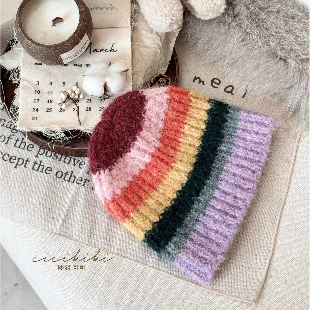 儿童时尚洋气针织童品帽 熙熙可可MZ2409