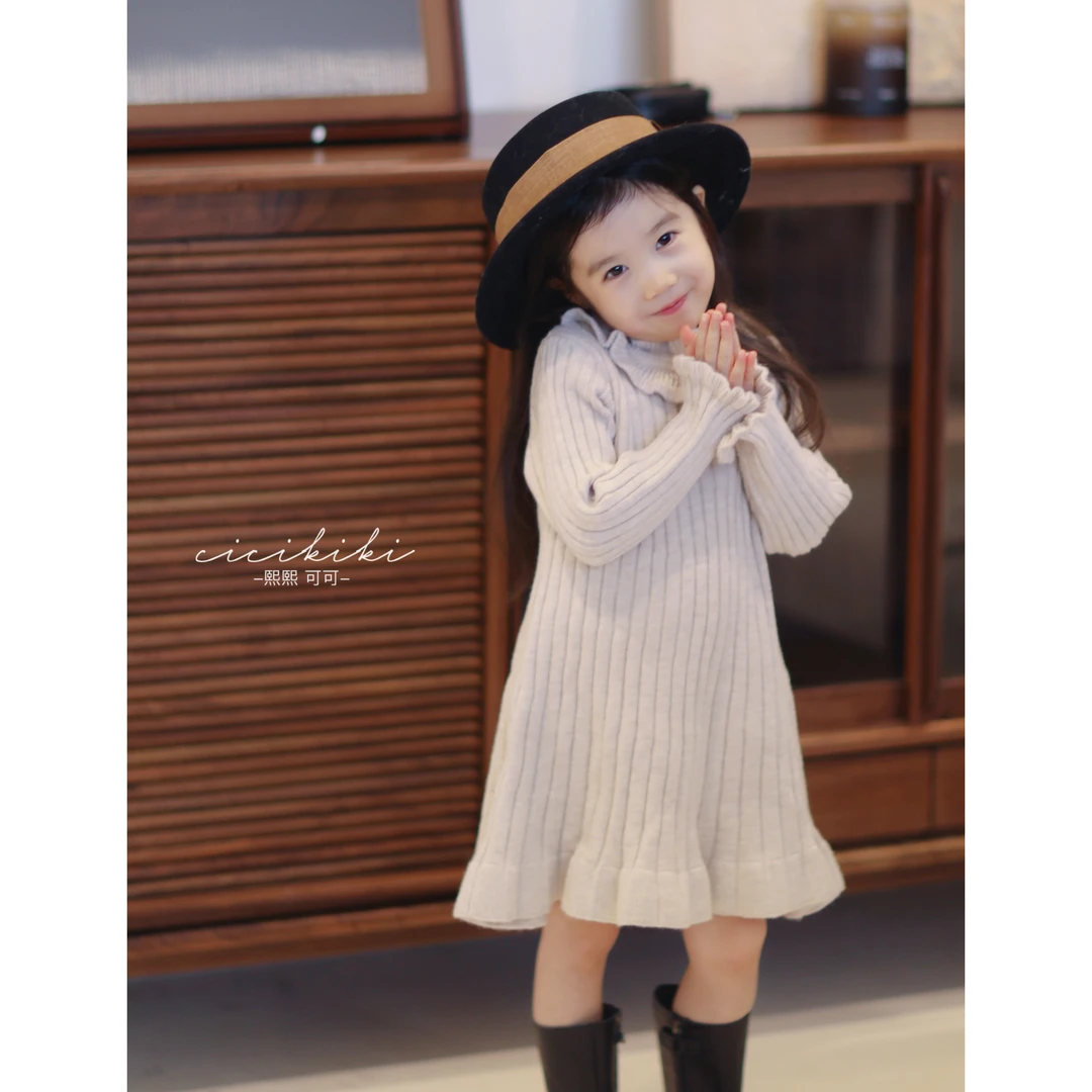 【可恩】女童时尚气质秋冬新款儿童连衣裙 熙熙可可LYQ2457