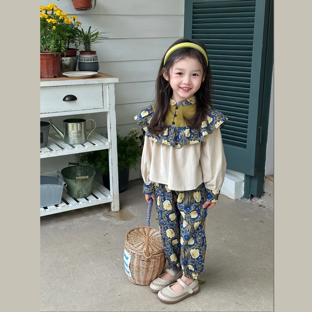 【梵高印象裤子】女童春季裤子TZ2301K洋气休闲裤熙熙可可