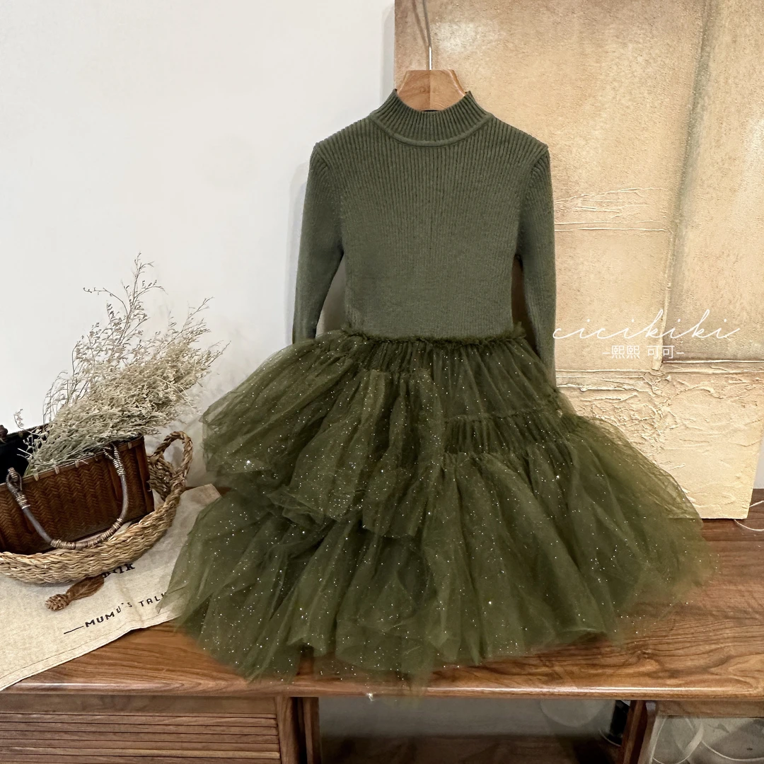 秋休闲儿童女童时尚百搭连衣裙QW236179