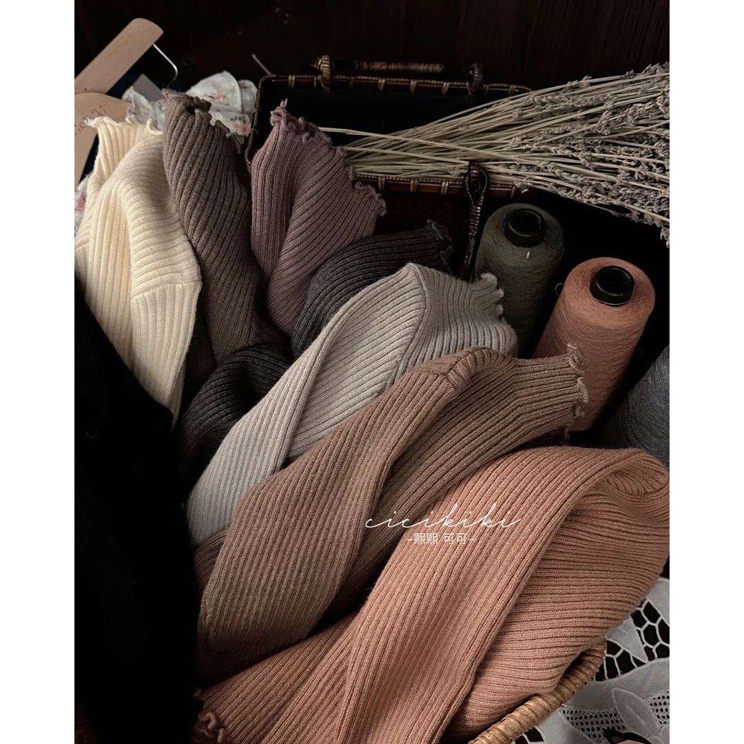 女童秋冬百搭高弹针织堆堆领套头毛衣熙熙可可MYQ2208