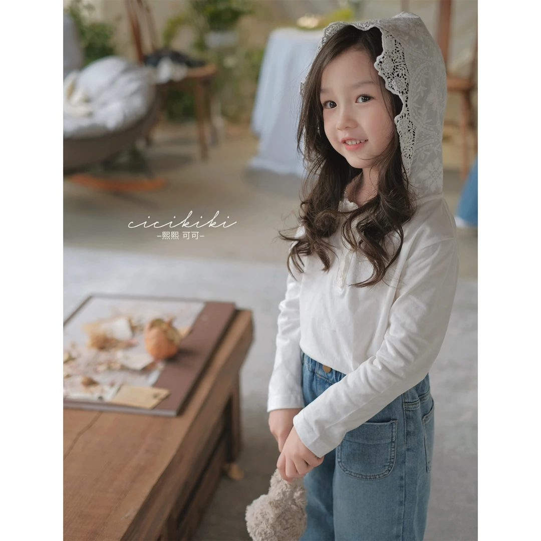 【温格丝】儿童童装新春秋长袖帽衫百搭外穿T恤上衣熙熙可可SY2418