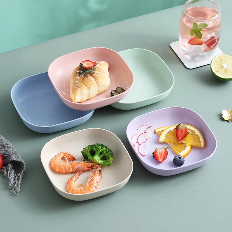 吐骨碟家用餐桌垃圾盘碟骨碟骨头碟创意塑料菜碟水果盘小碟子底座