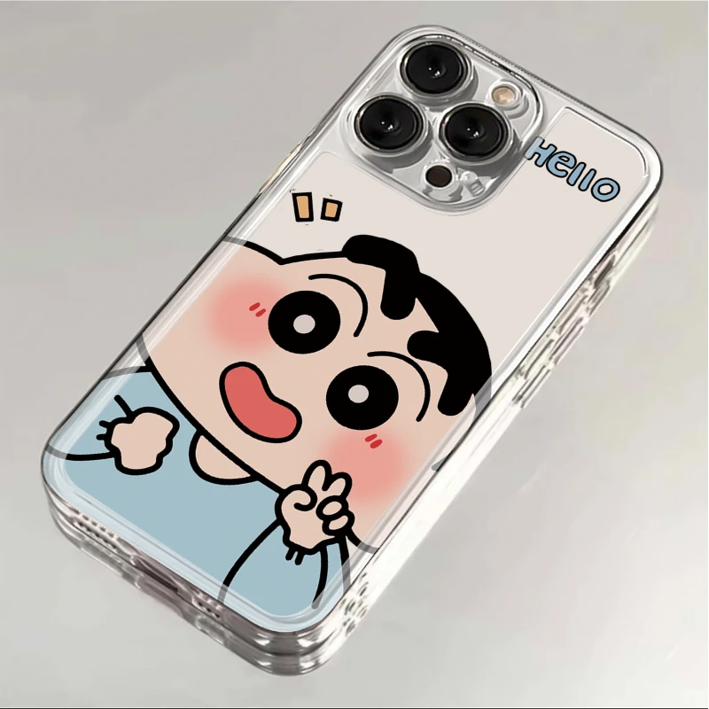 比耶小新适用苹果16ProMax手机壳定制15plus女12潮13太空壳mini