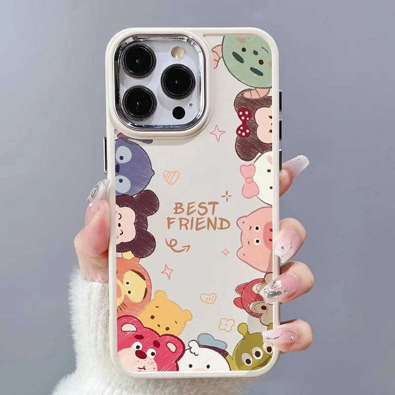 适用苹果15promax手机壳卡通可爱小动物iPhone14pro肤感16promax