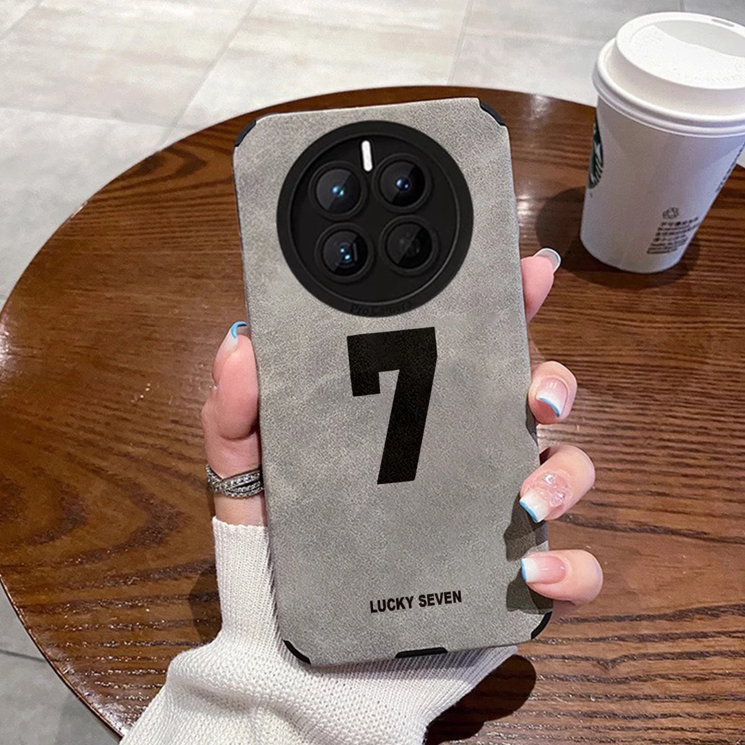 镜头全包mate60翻毛皮幸运数字mate50pro适用华为mate40pro手机壳