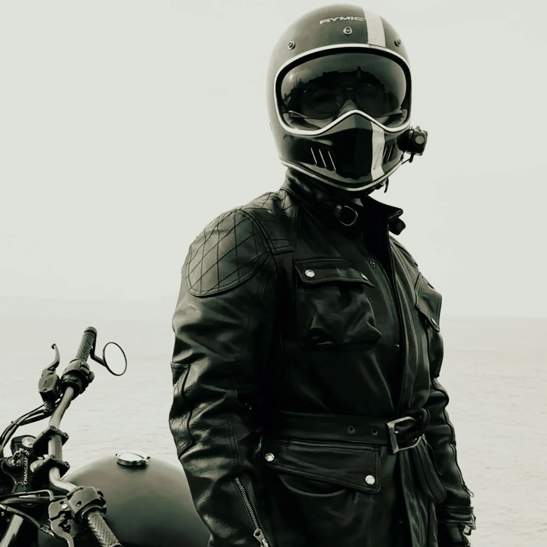 CIDU/刺度默认瑕疵粉丝直播福利单品男士复古牛皮马皮秋冬外套