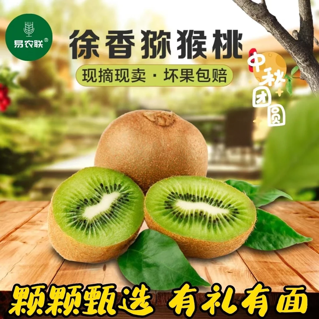 粉丝福利陕西周至徐香猕猴桃15枚应季新鲜采摘水果奇异果产地直发