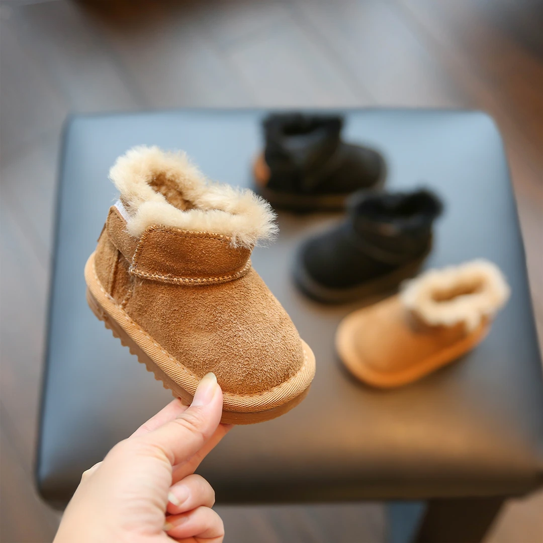 婴儿雪地靴冬季防滑保暖棉靴幼儿棉鞋女宝宝学步鞋软底加绒鞋子男