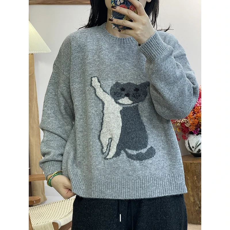 DaoZi/丹丹-281猫咪针织衫