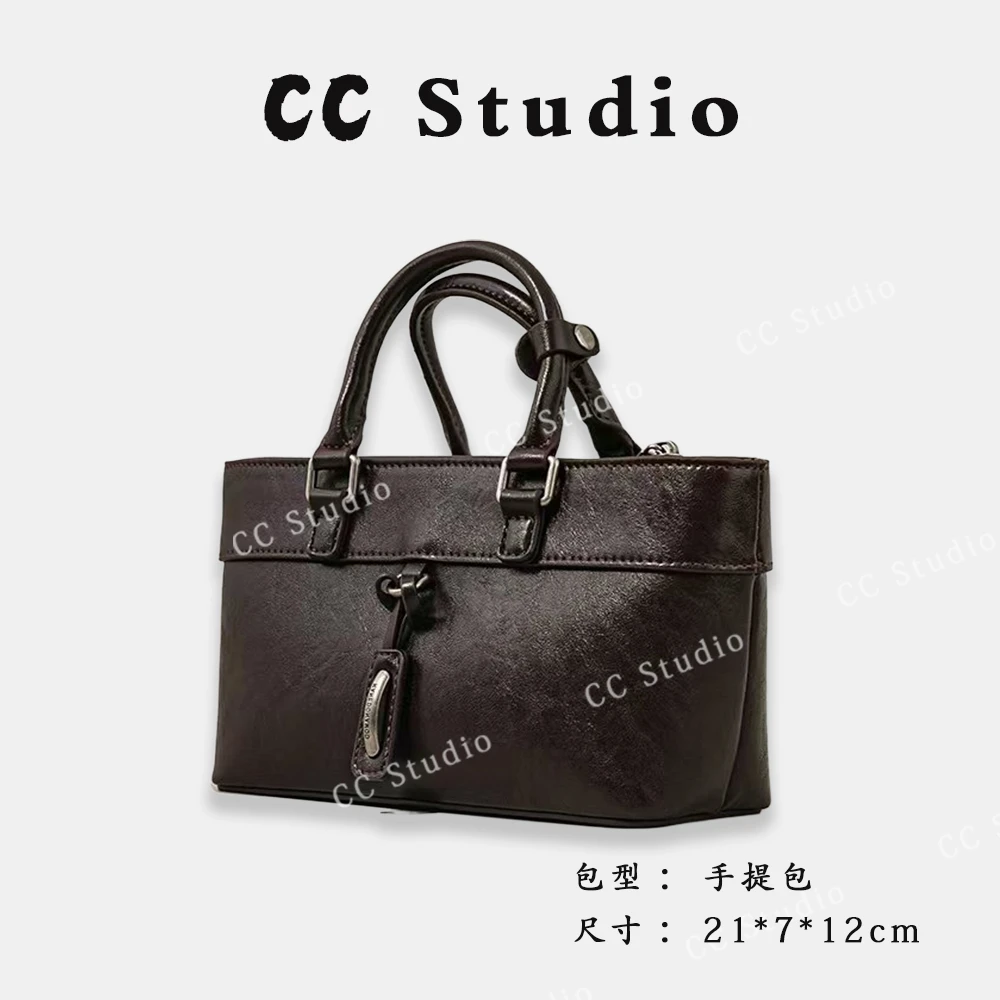 【尚恩CC】SK-92250-2黑糖咖啡-轻奢时尚简约百搭女士新款手提包