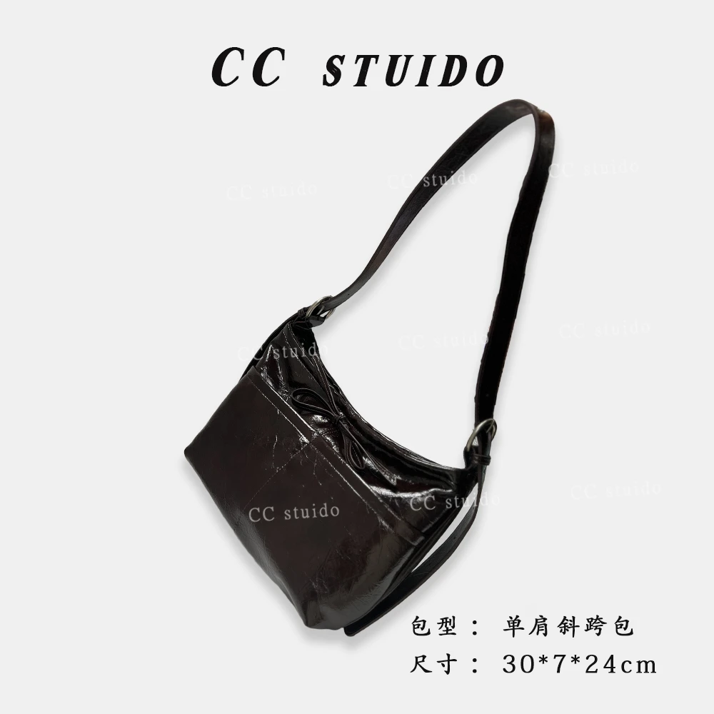 【尚恩CC】SK-82615-咖啡-轻奢时尚简约百搭女士新款单肩斜跨包