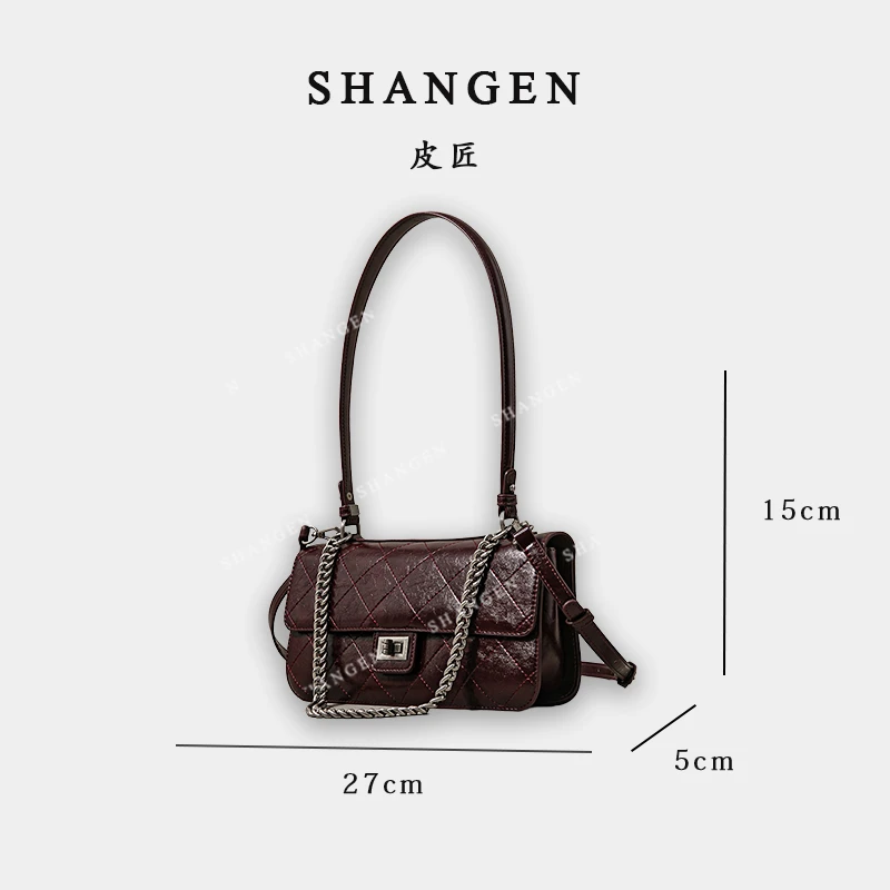 【尚恩CC】SK-82716-暗夜梅子-轻奢时尚女士新款手提单肩斜挎包