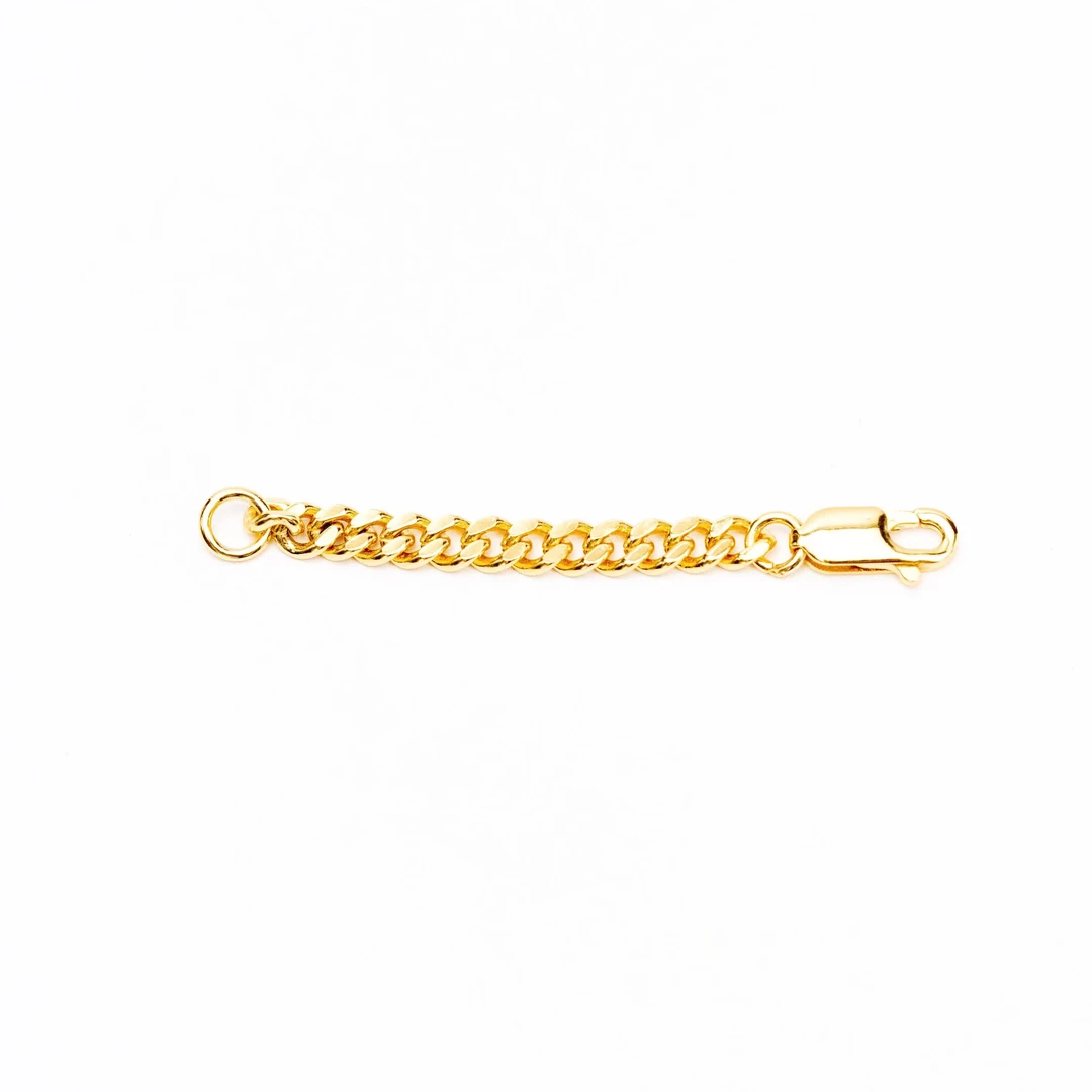 925银银制品 【古巴链延长链】气质轻奢时尚百搭欧美配件