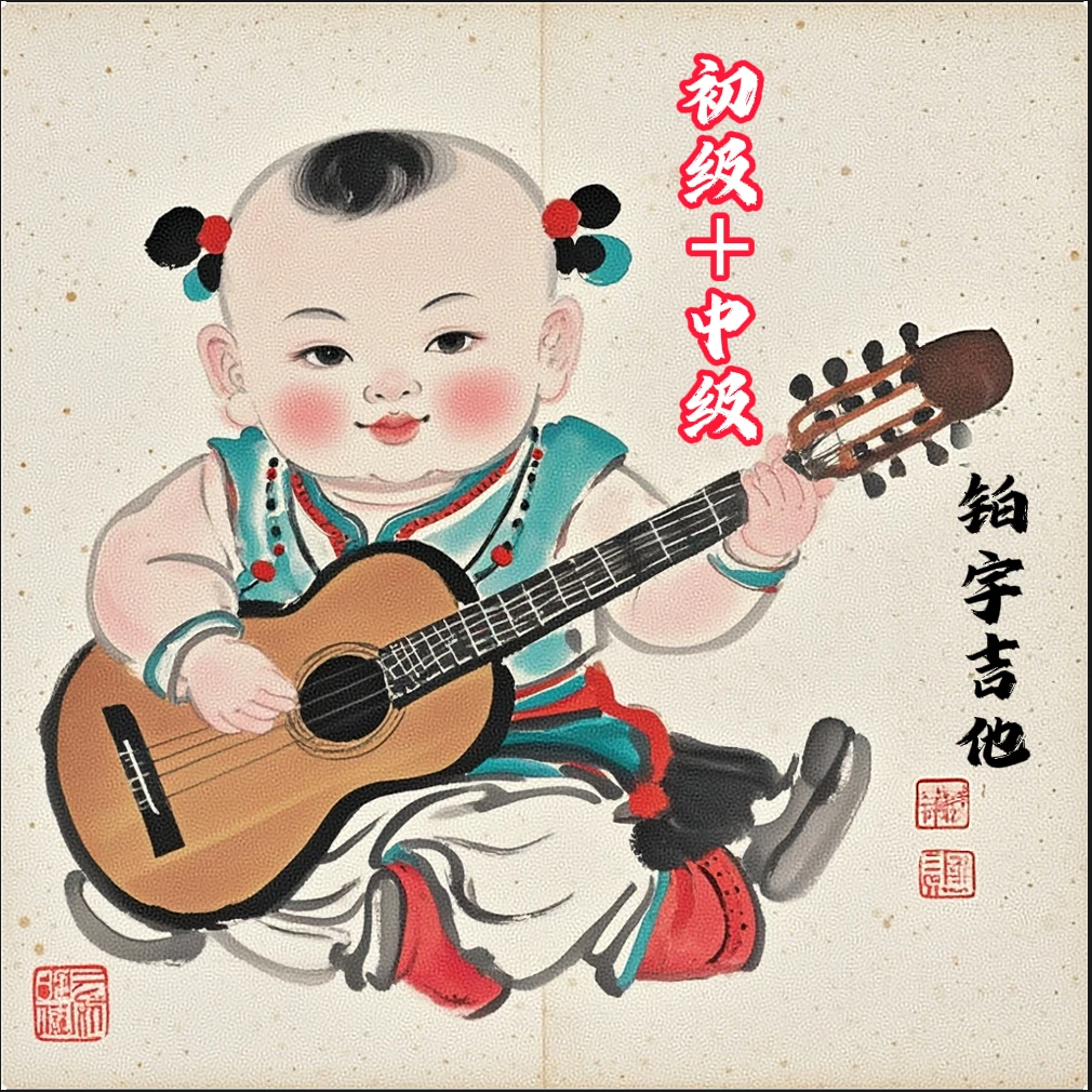 初级加中级古典吉他系统课