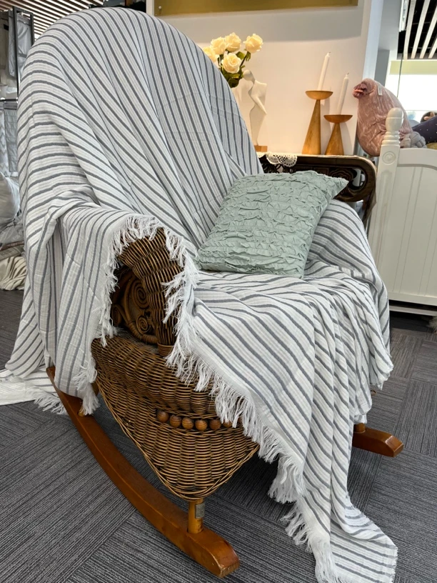 时尚棉质沙发盖毯