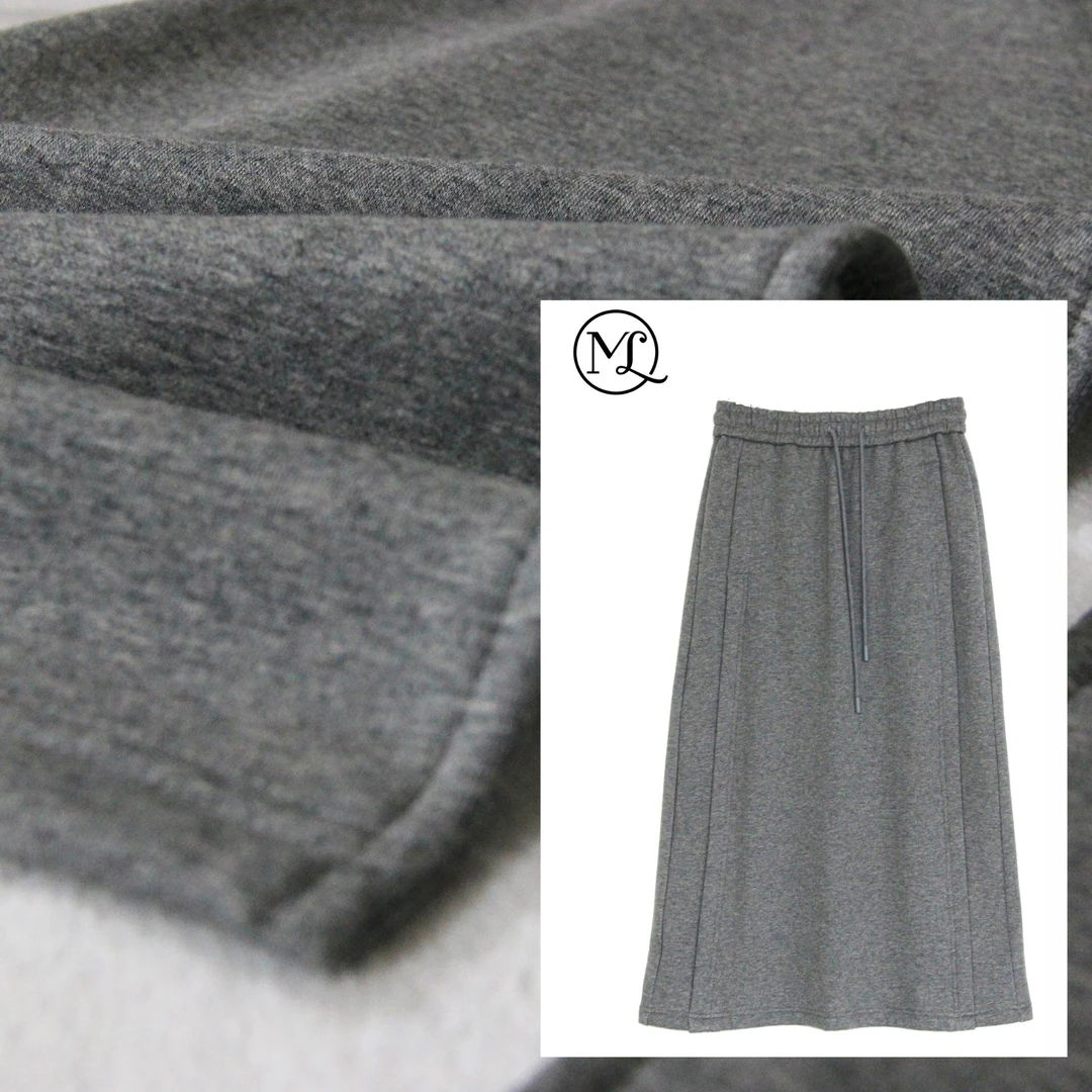 【加绒加厚】秋冬一体绒加厚直筒百搭直筒群宽松女半身裙休闲松紧腰