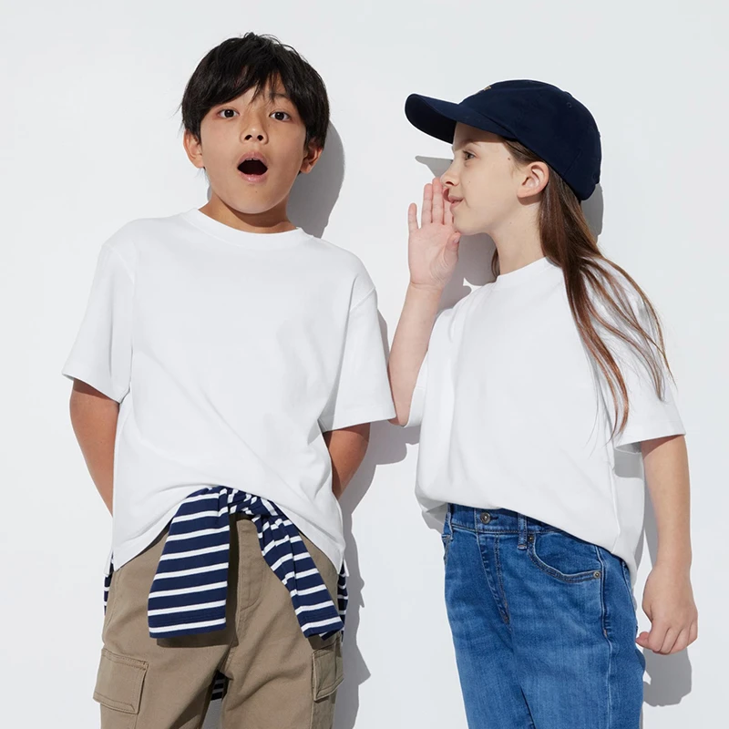 童装 宽版型 圆领短袖 凉感T恤 0288