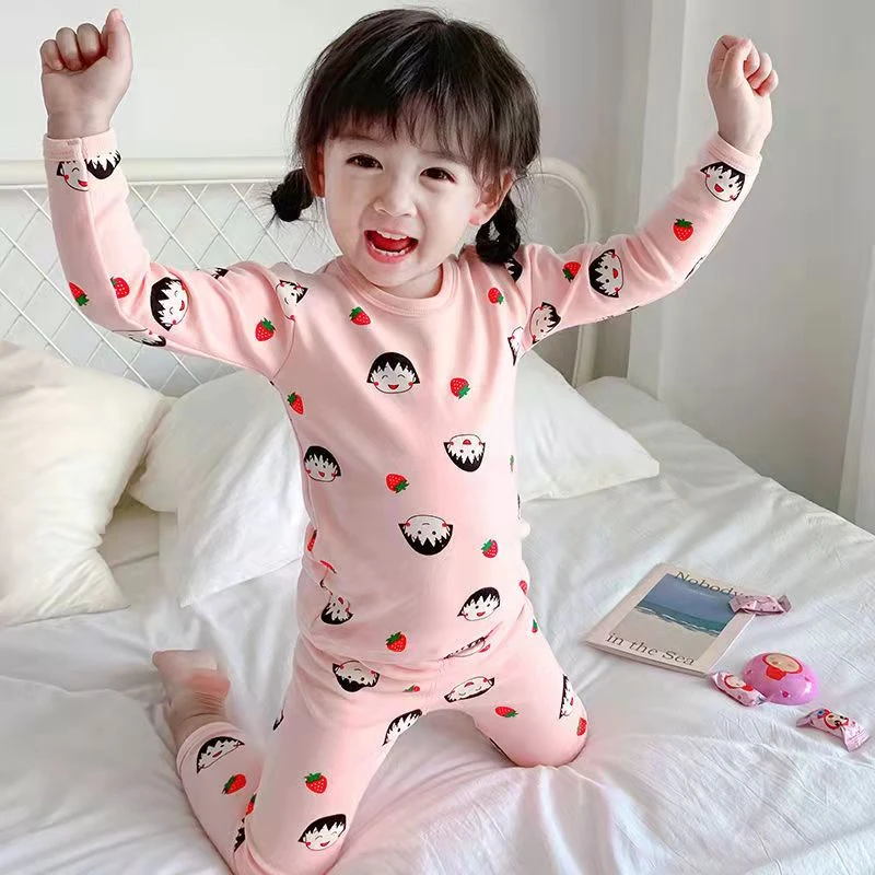 儿童纯棉内衣套装男女童秋衣秋裤宝宝春秋款中小童家居服长袖睡衣