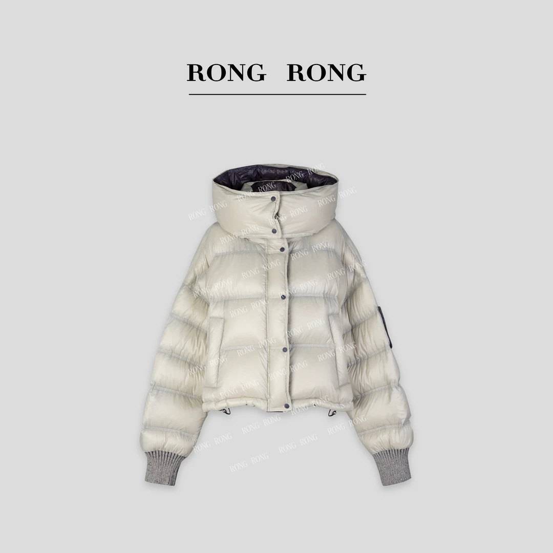 溶溶【凛冬将至】RONGRONG  90白鸭绒立领锁绒三防泡芙羽绒服  9306