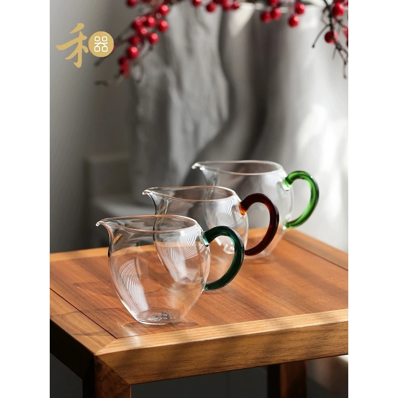 禾器晶彩悠然公道杯高硼硅耐热玻璃公杯和器小容量约200毫升容量