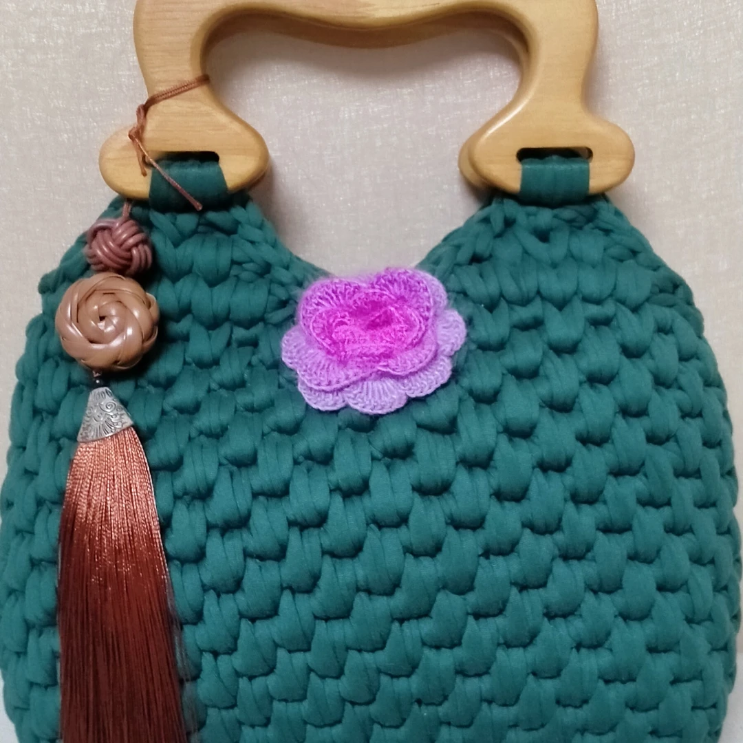 纯手工钩织复古旗袍材料包非成品