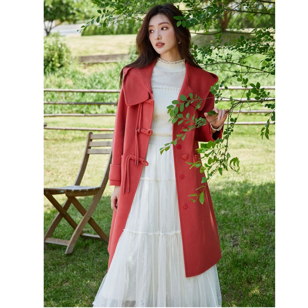 【喜喜】芭依璐花朵绣花网纱甜美优雅A字半身裙 88Q3017