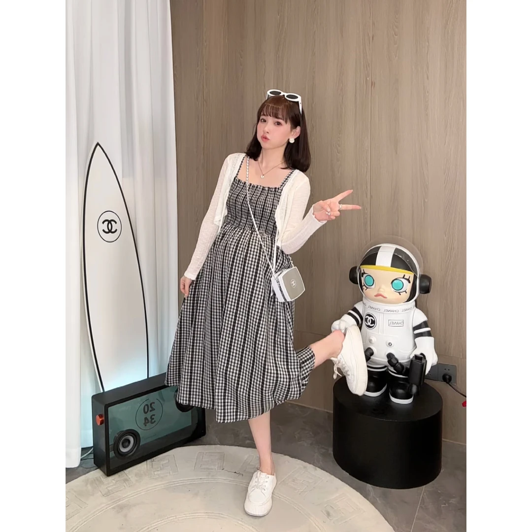 maodan/猫单清仓【馥芮冷萃】春秋款袖显瘦小个子洋气法式连衣裙