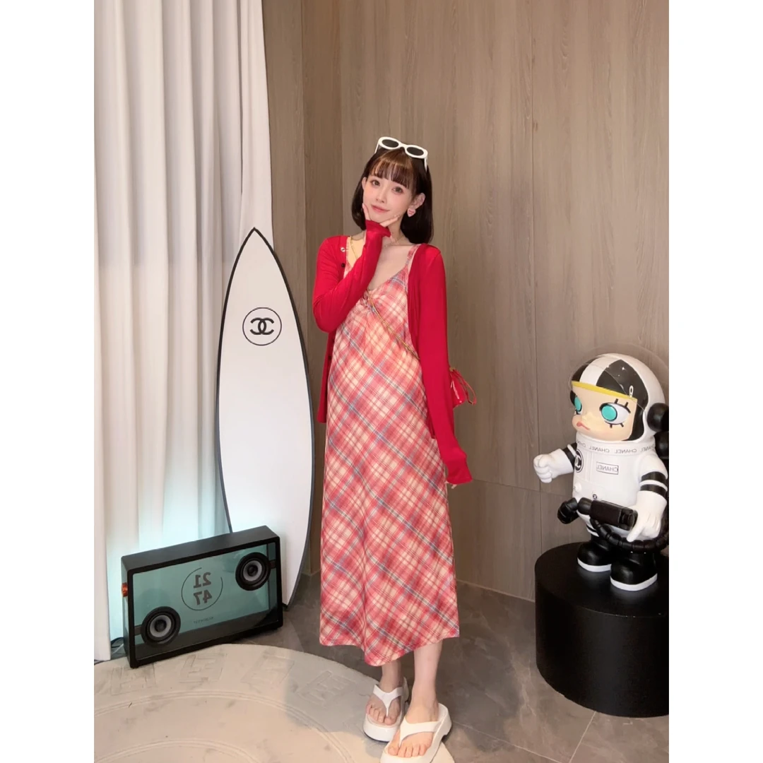 maodan/猫单清仓【甜妮红序】娜娜的孕期穿搭/孕妇装夏装防晒连衣裙